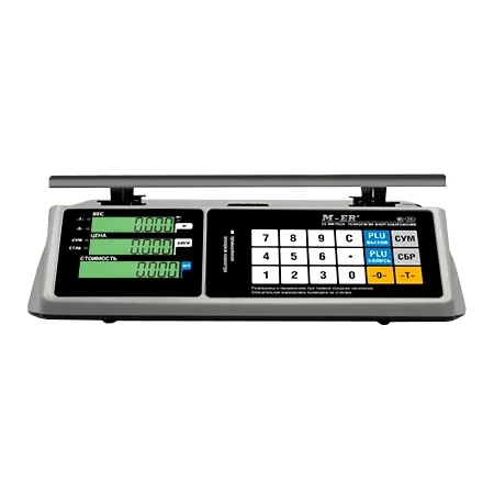 весы торговые m-er 328ac-32.5 lcd touch-m