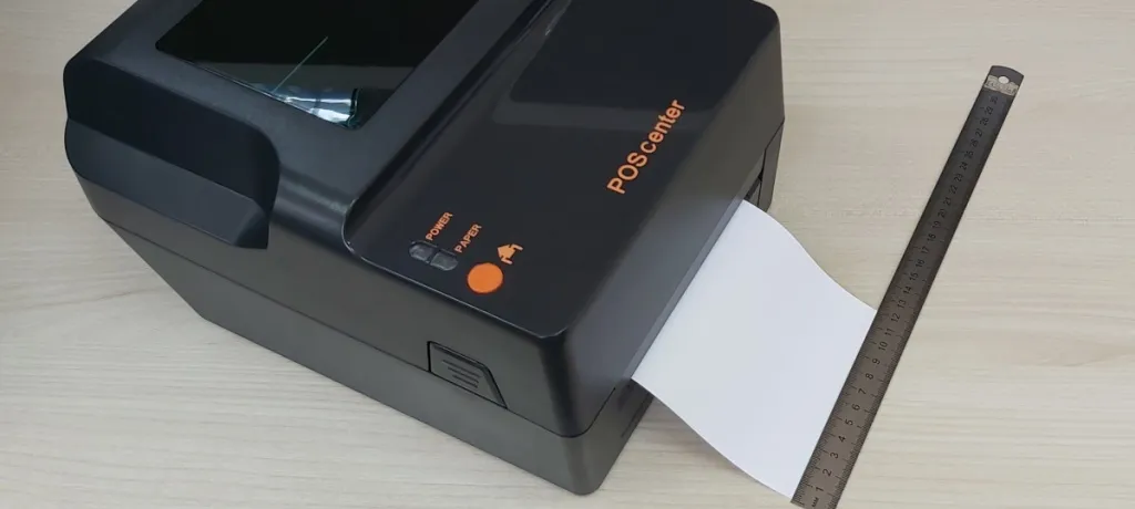 POScenter TT-100 USE печатает этикетки до 118 мм шириной