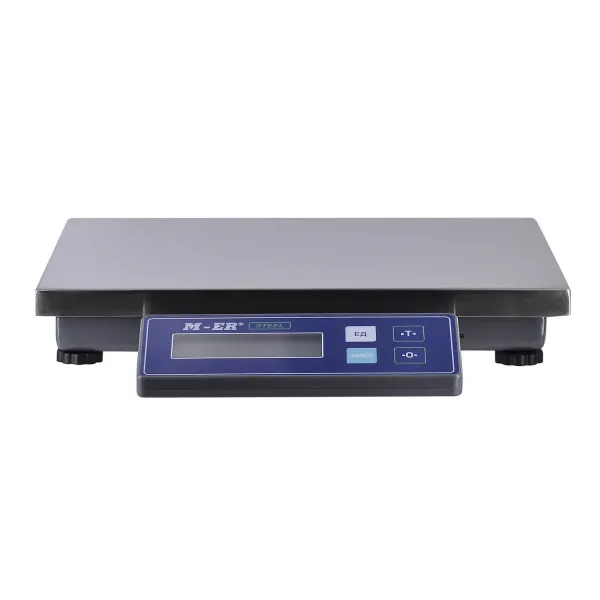фасовочные настольные весы m-er 224 f-32.5 steel lcd usb без акб