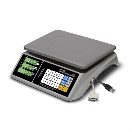 Весы торговые M-ER 328AC-15.2 LCD Touch-M, RS232,USB