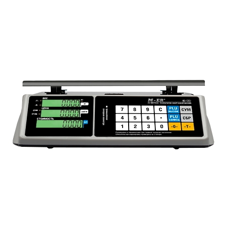 весы торговые m-er 328ac-15.2 lcd touch-m, rs232,usb