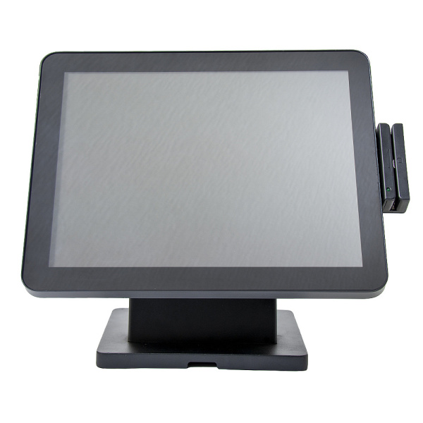 pos терминал-моноблок poscenter pos90 (15", pcap, j3455, ram4gb, ssd m2 sata 128gb, msr) без ос