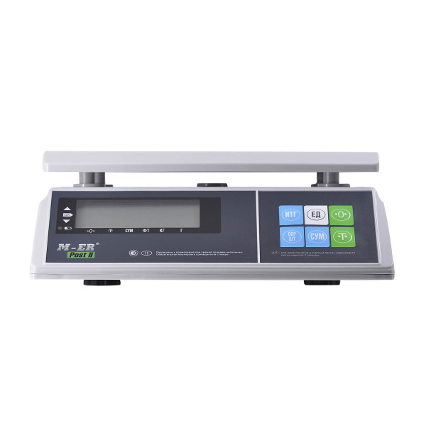 порционные весы m-er 326 afu-32.1 "post ii" lcd (двойной дисплей)