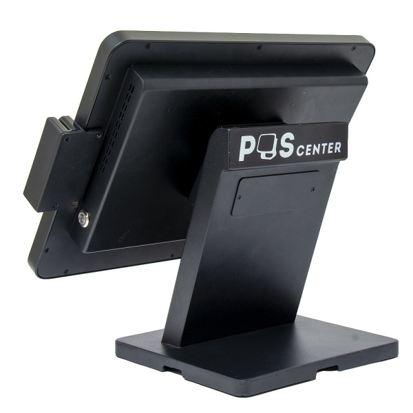 pos терминал-моноблок poscenter pos90 (15", pcap, j3455, ram4gb, ssd m2 sata 128gb, msr) без ос